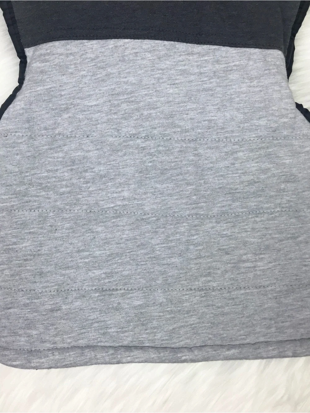 Toddler Boys Puffer Zip Up Gray & Lime Green Vest Size 24M